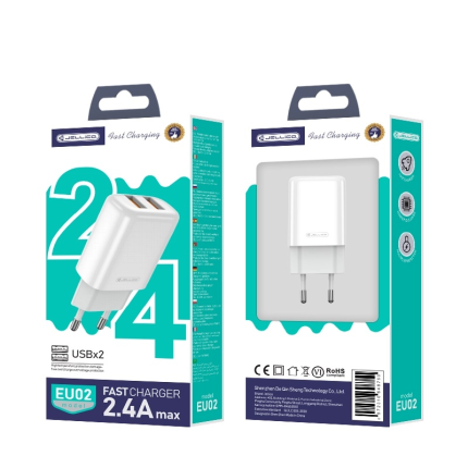 Jellico adapter EU02 12W hišni polnilec 2x USB A 2