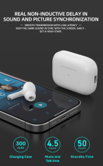 Jellico bluetooth slušalke TWS25 BT 5.3 - bele
