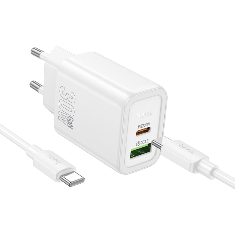 Hoco polnilec N63 GaN PD 30W USB-A