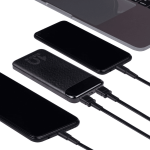 RIVACASE zunanja baterija powerbank 10.000 mAh VA2540 Quick Charge / PD 20W z LCD-jem črn