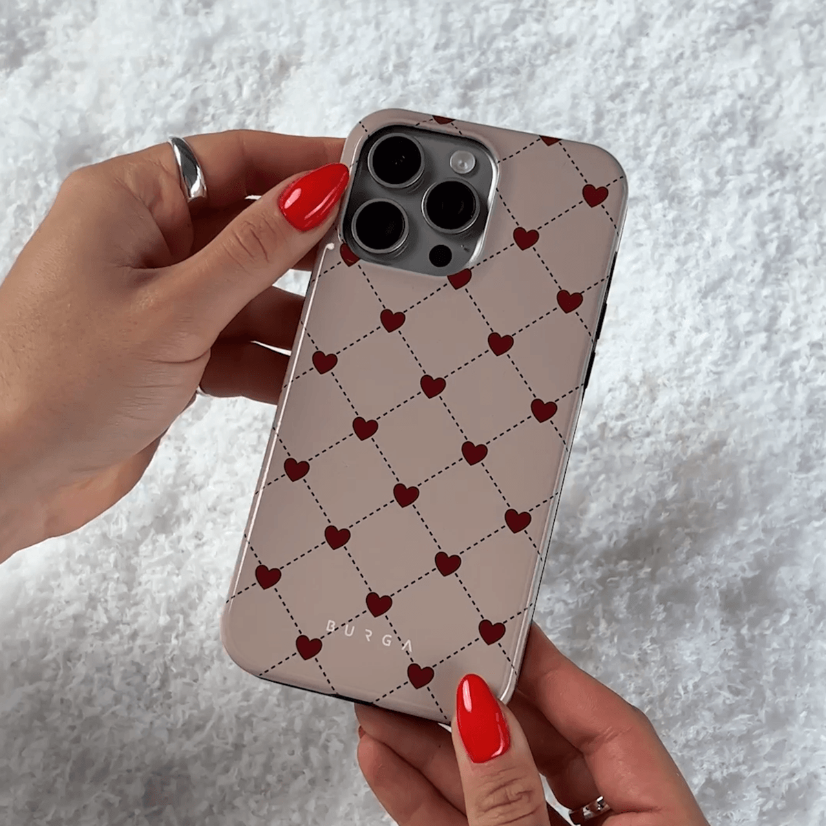Silikonski ovitek Tough - BURGA - Love Letter - iPhone 16 Pro Case